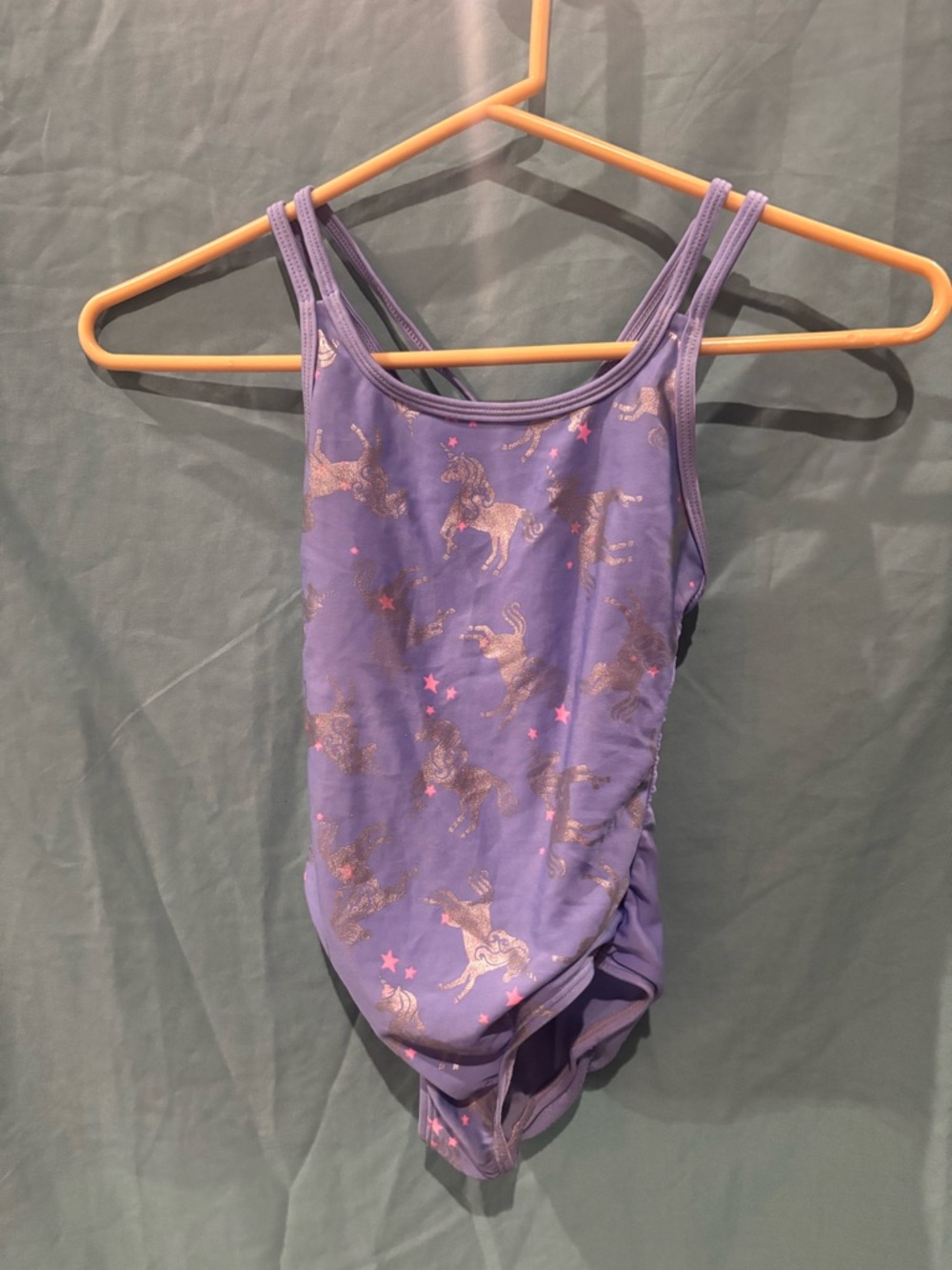 More Than Magic Purple Unicorn Print Kids One-Piece Swimsuit